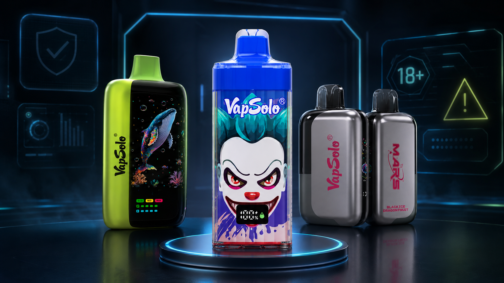 Vapes descart&aacute;veis com nicotina para adultos